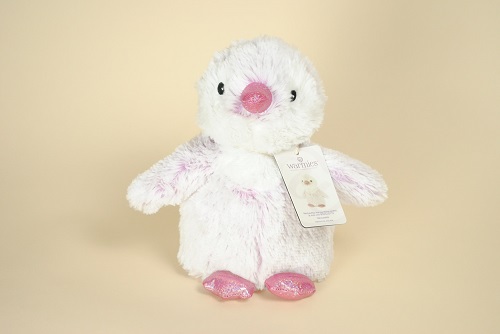 Peluche Bouillotte Pingouin Dehoussable Rose Mauve Chine Warmies