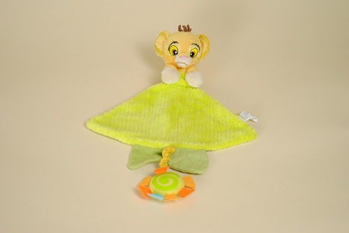 doudou plat le roi lion Simba vert soleil DISNEY