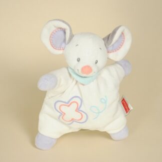 souris semi plat blanc gris mauve