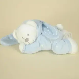 ours lapin bleu musical luminescent