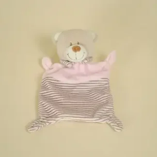 ours plat rayé rose
