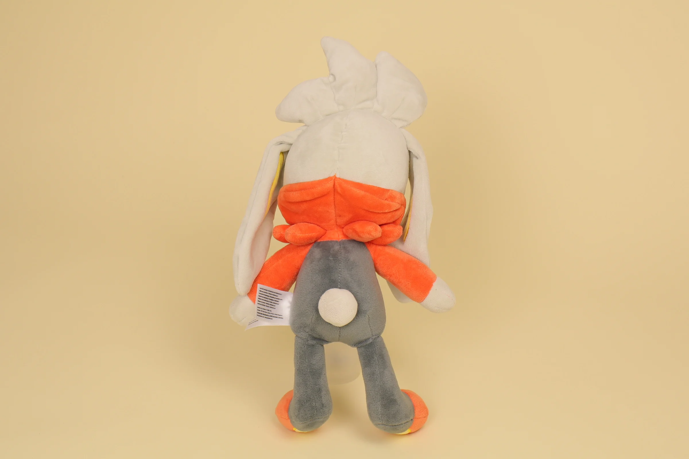 Dos Grande peluche Pokémon Lapyro orange et blanc 40 cm marque Nintendo doudou type feu Raboot