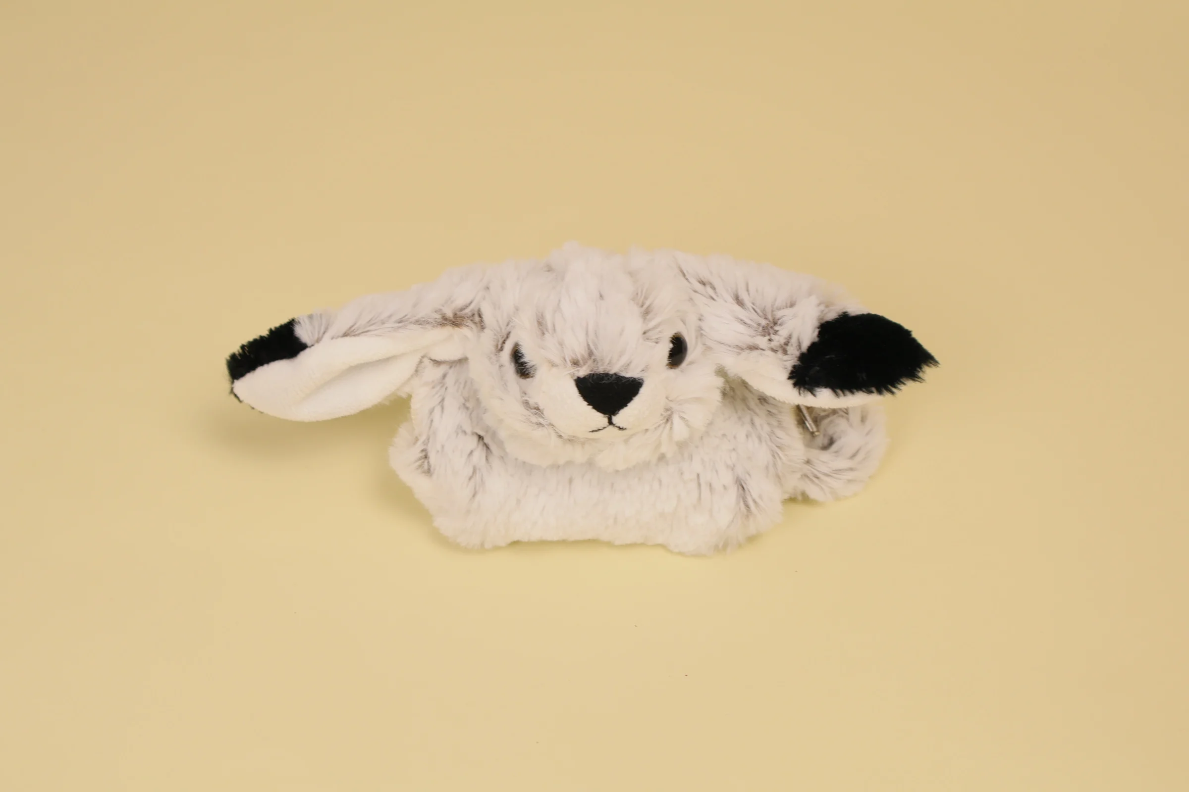 Porte-monnaie peluche lapin marron chiné et noir collection Rodadou marque Roda accessoire enfant