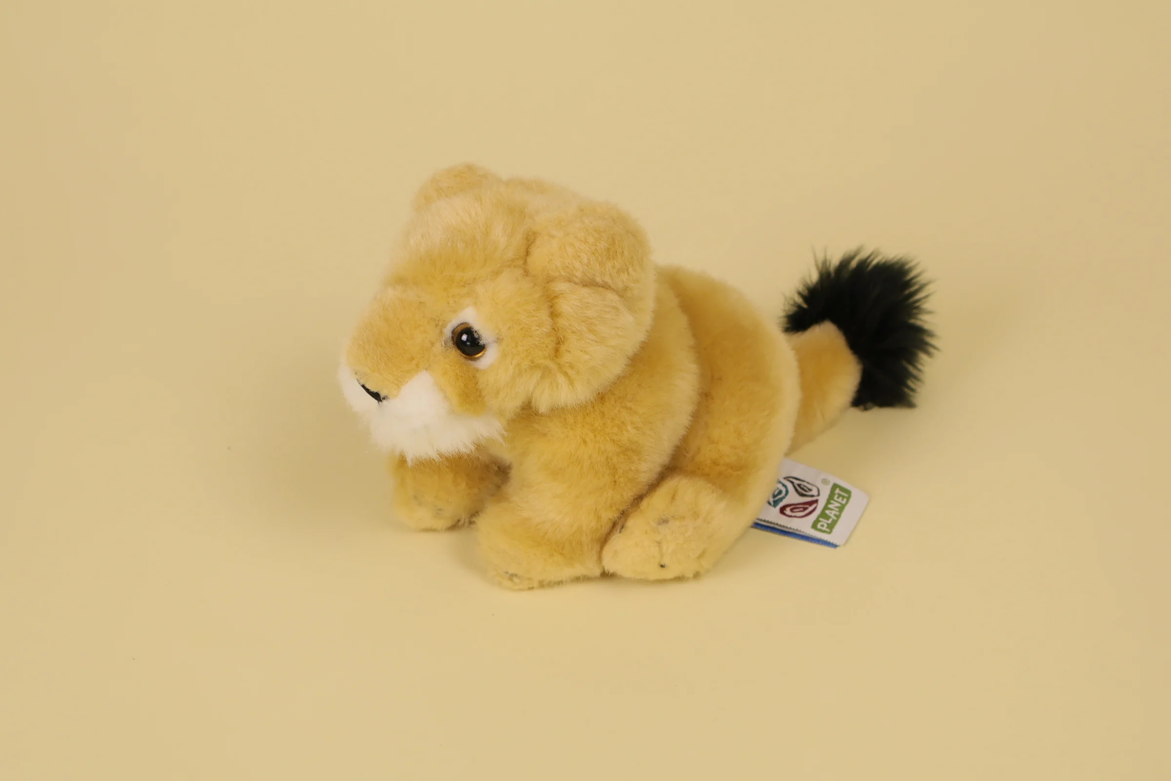 Petite peluche bébé lion lionceau réaliste 13 cm marque Nature Planet