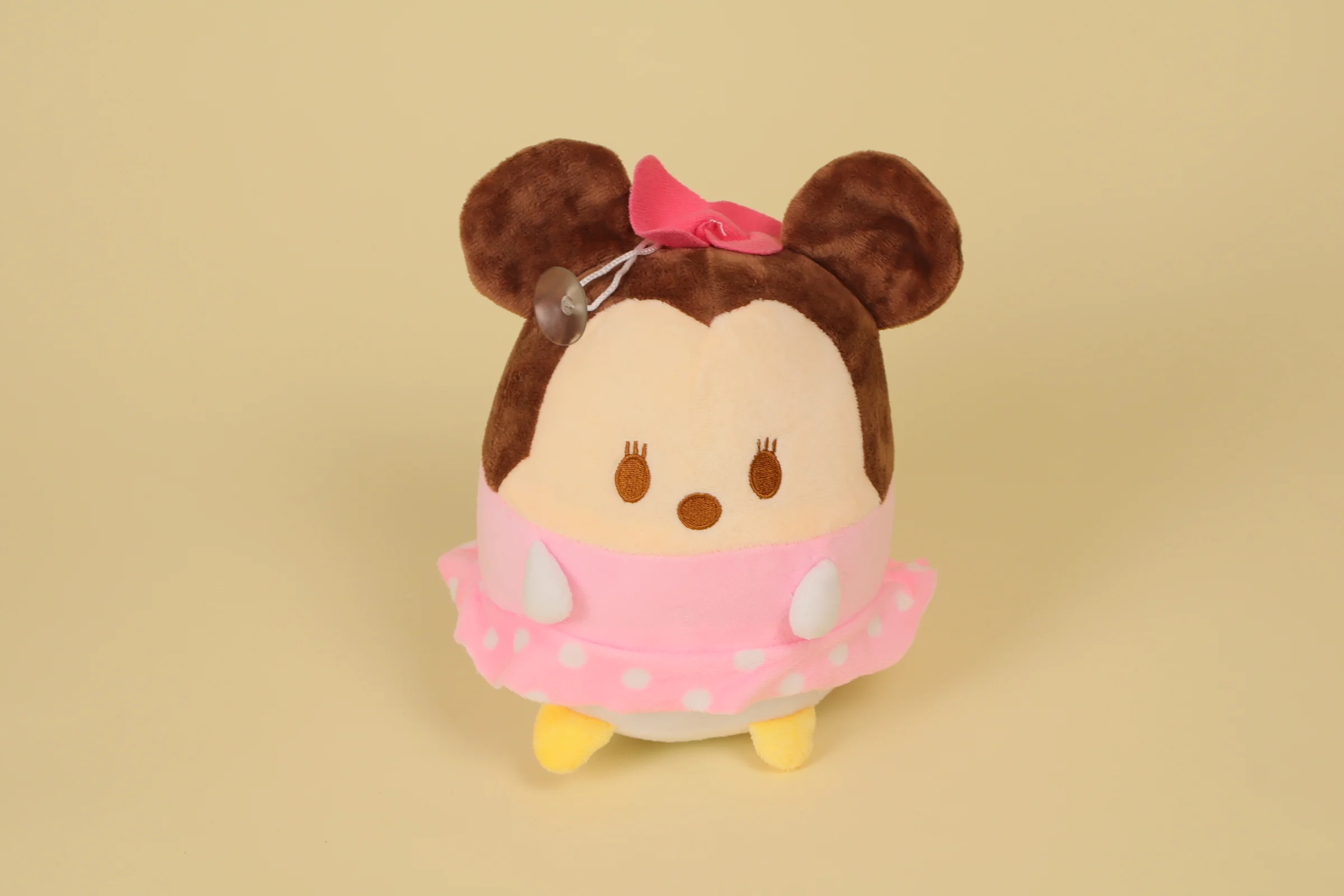 Peluche Minnie Mouse rose et blanc collection Ufufy Disney 19 cm texture nuage