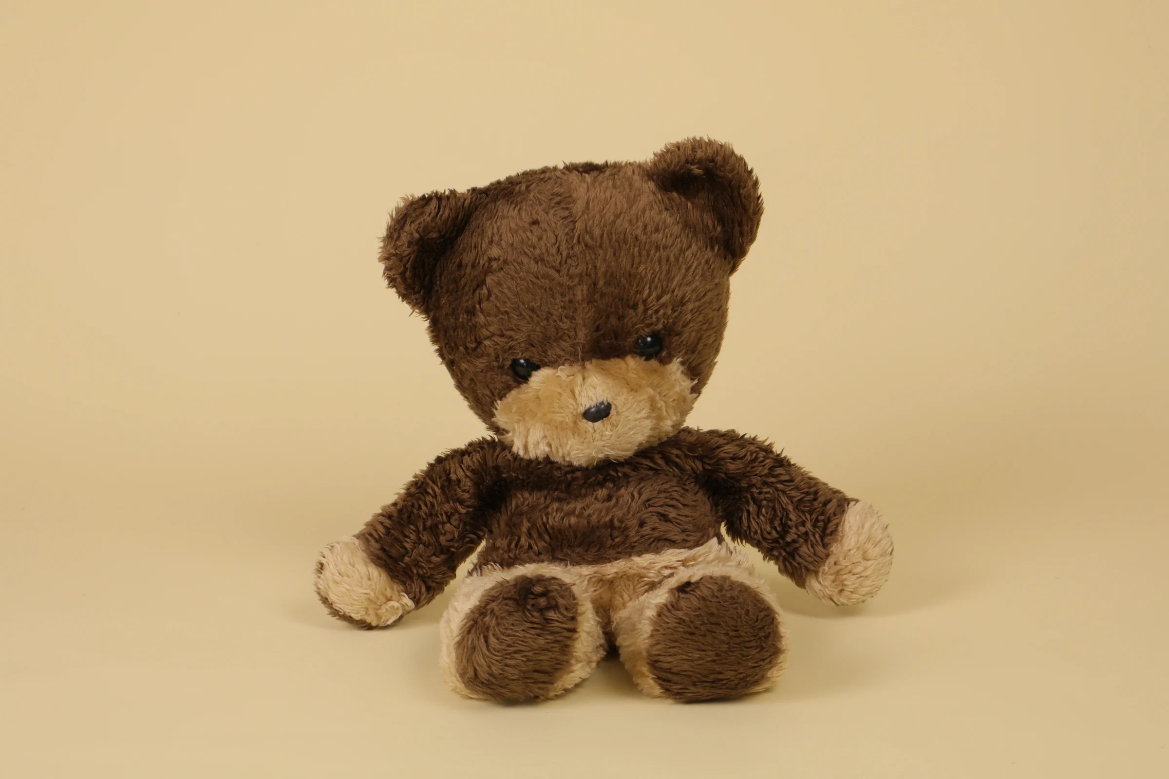 Peluche ours marron et beige collection University marque Boulgom 38 cm style vintage