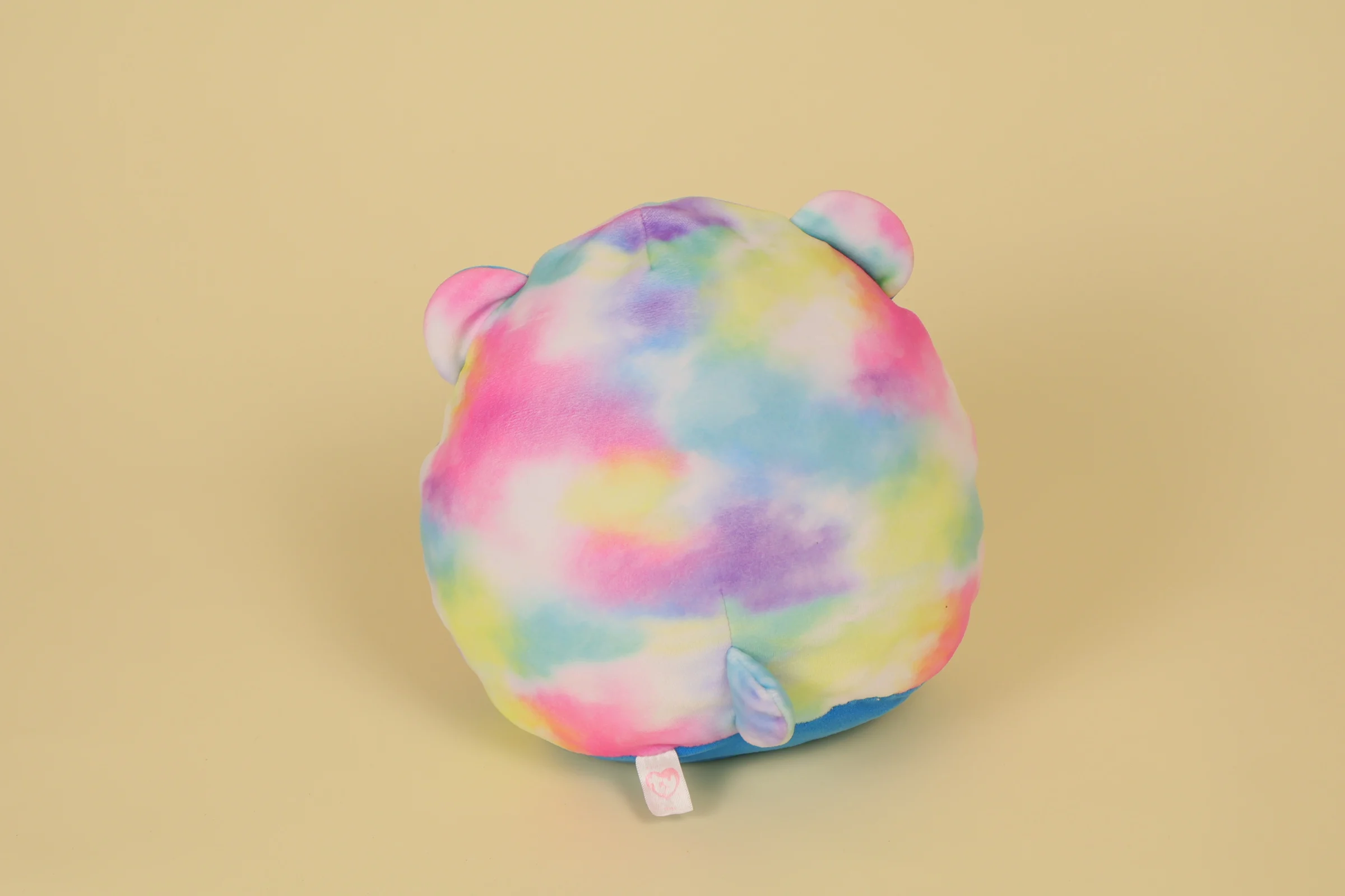 dos Peluche coussin ours multicolore Squish-a-Boos TY 22 cm texture ultra moelleuse