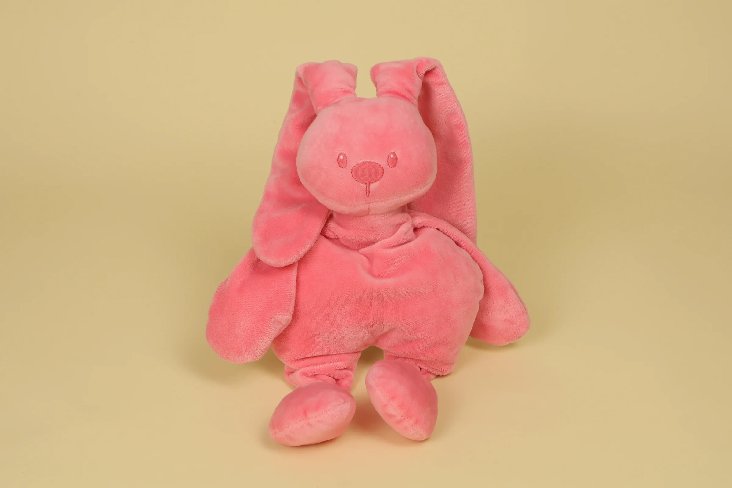 Doudou peluche lapin rose 30 cm collection Lapidou marque Nattou