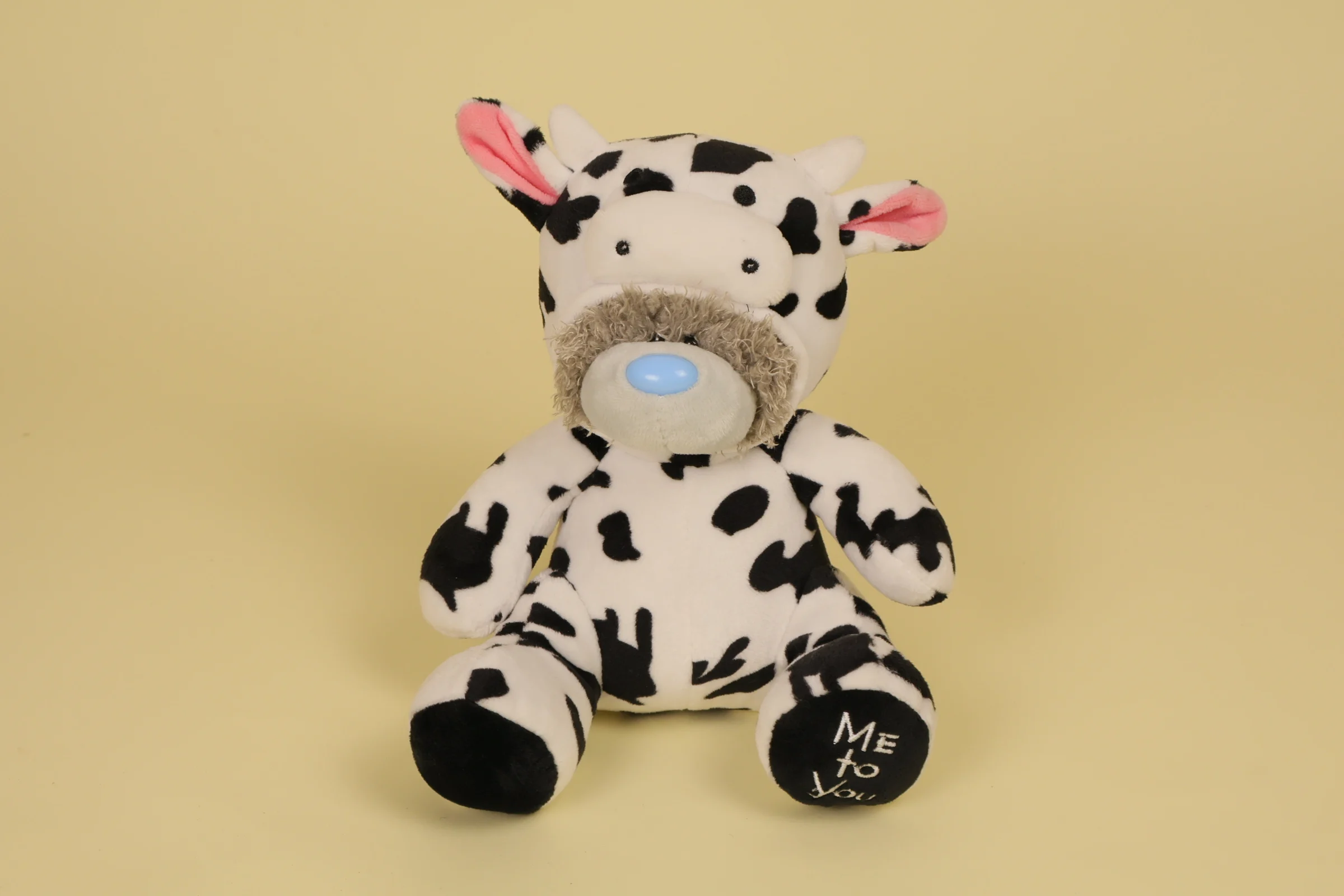 Peluche ours Tatty Teddy deguise en vache mesurant 21 cm marque Me to You Carte Blanche