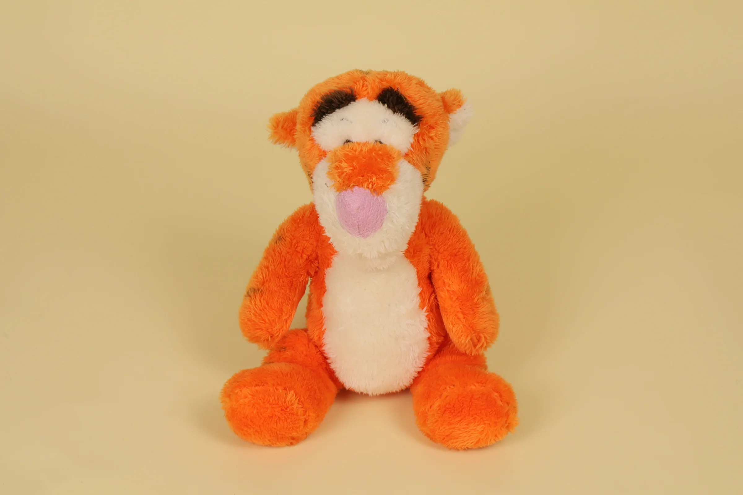 Peluche Tigrou Poil Long Orange 30 cm Annee 2012-2015 Marque Nicotoy Disney